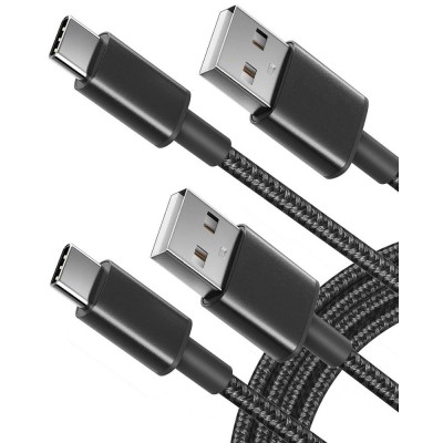 USB Type C Cable charger Nylon USB-C to USB-A 2A 1M amazon hot for Samsung Galaxy S10 / S9 / Note 8, LG V20 / G5 / G6 and More